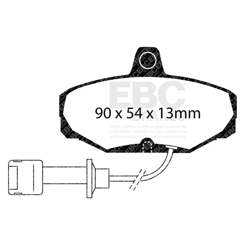 EBC Ultimax OE Replacement Brake Pad Set (DP571/2)