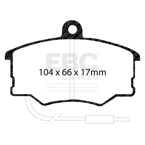 EBC Ultimax OE Replacement Brake Pad Set (DP616)