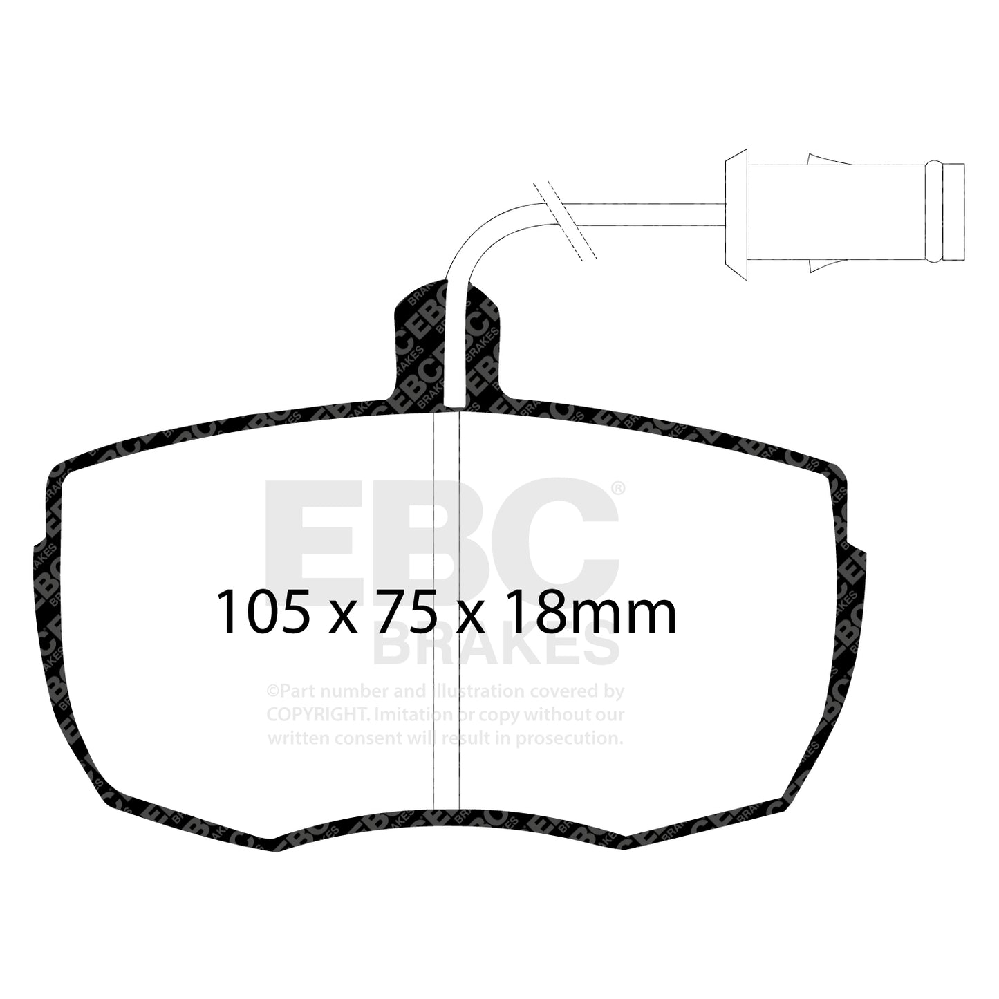 EBC Ultimax OE Replacement Brake Pad Set (DP622)