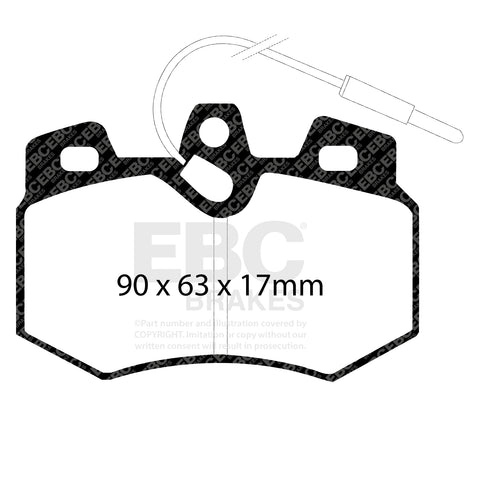 EBC Yellowstuff 4000 Series Street and Track Brake Pad Set (DP4626R)