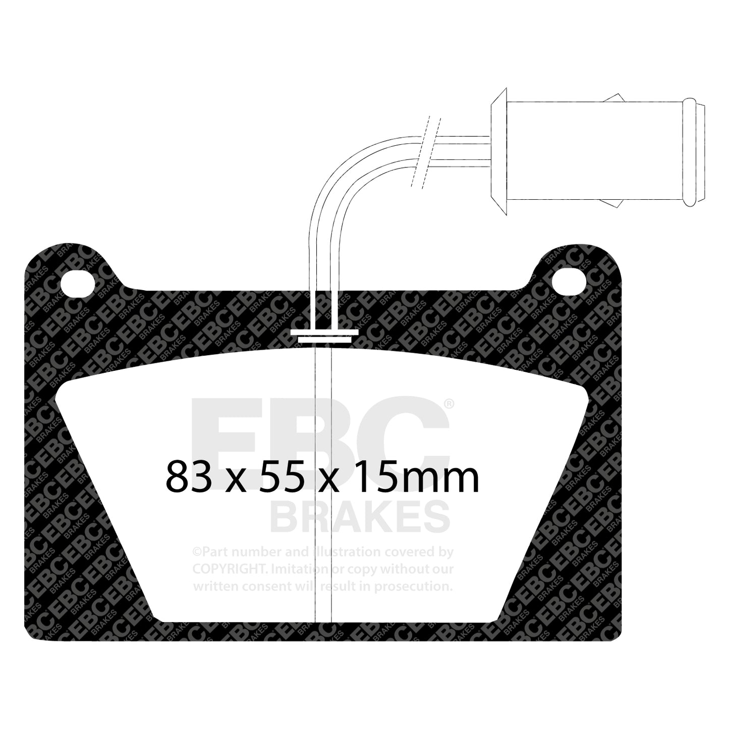 EBC Yellowstuff 4000 Series Street and Track Brake Pad Set (DP4627R)