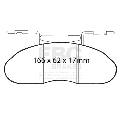 EBC Ultimax OE Replacement Brake Pad Set (DP633/2)