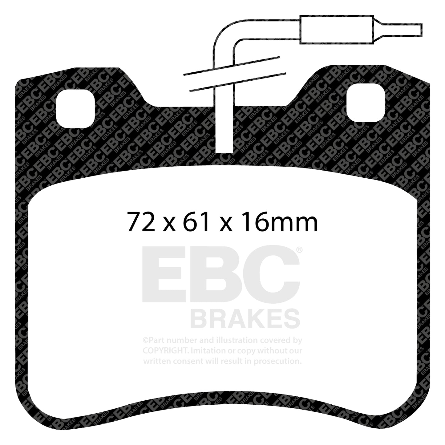 EBC Greenstuff 2000 Series Sport Brake Pad Set (DP2656)