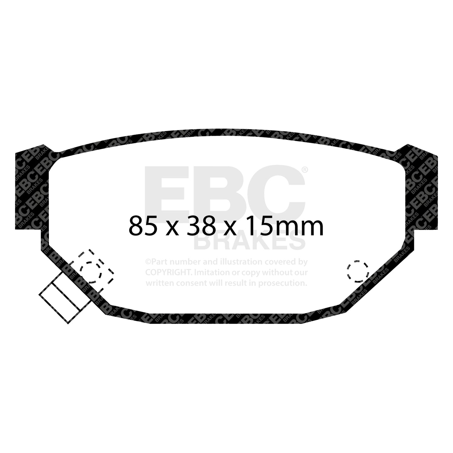 EBC Ultimax OE Replacement Brake Pad Set (DP674)