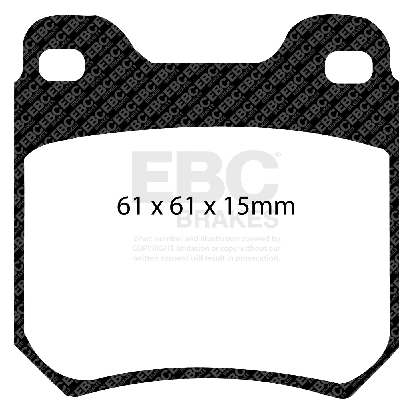 EBC Yellowstuff 4000 Series Street and Track Brake Pad Set (DP4675R)