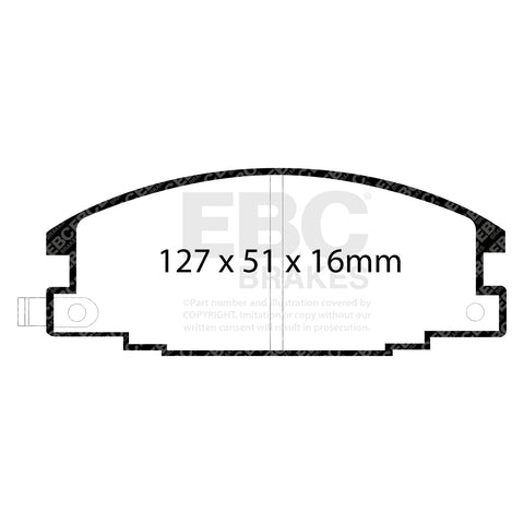 EBC Greenstuff 6000 Series Truck and SUV Brake Pad Set (DP6746)