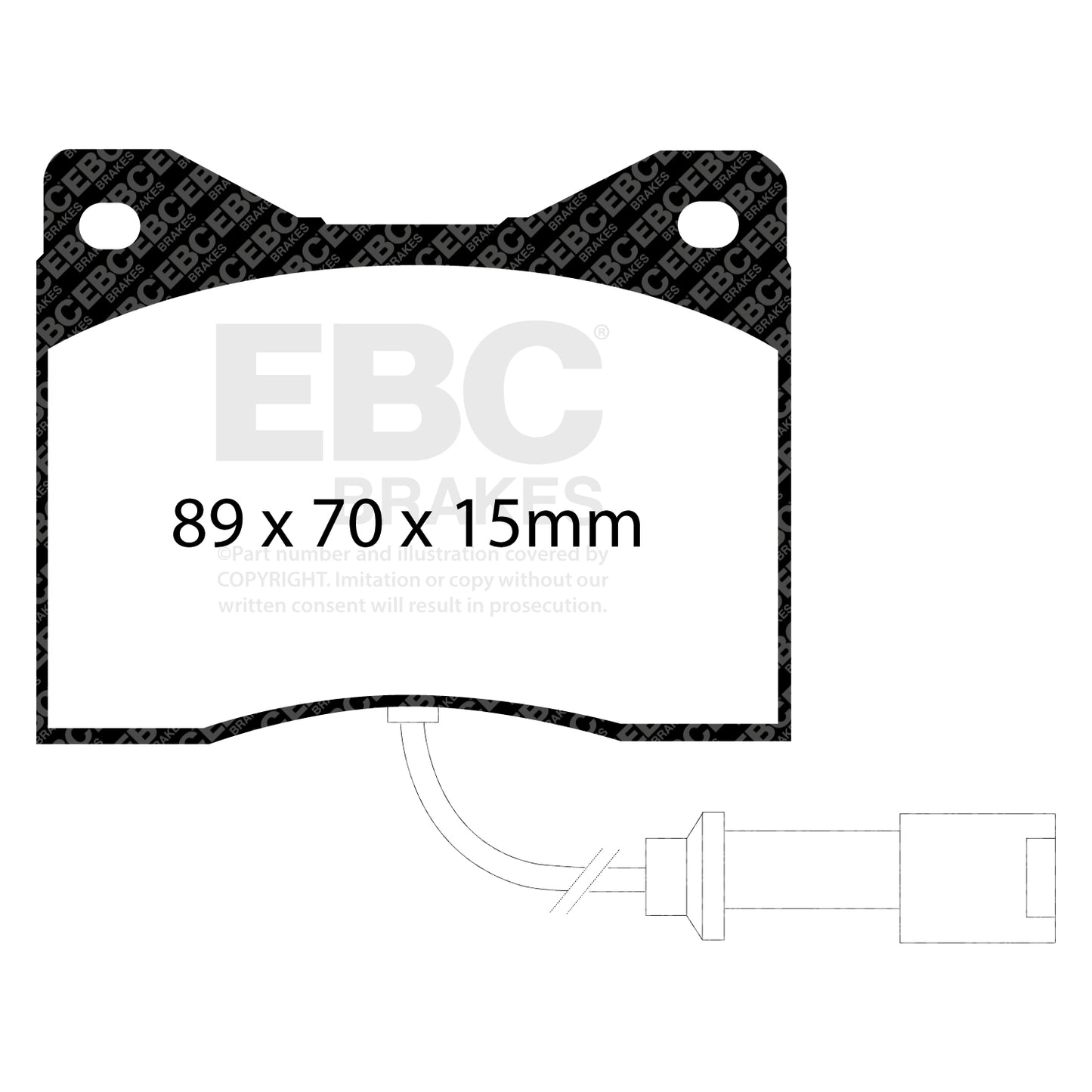 EBC Yellowstuff 4000 Series Street and Track Brake Pad Set (DP4753/2R)