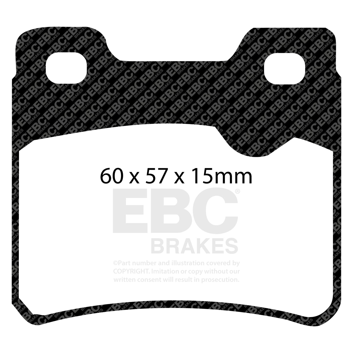 EBC Yellowstuff 4000 Series Street and Track Brake Pad Set (DP4761R)