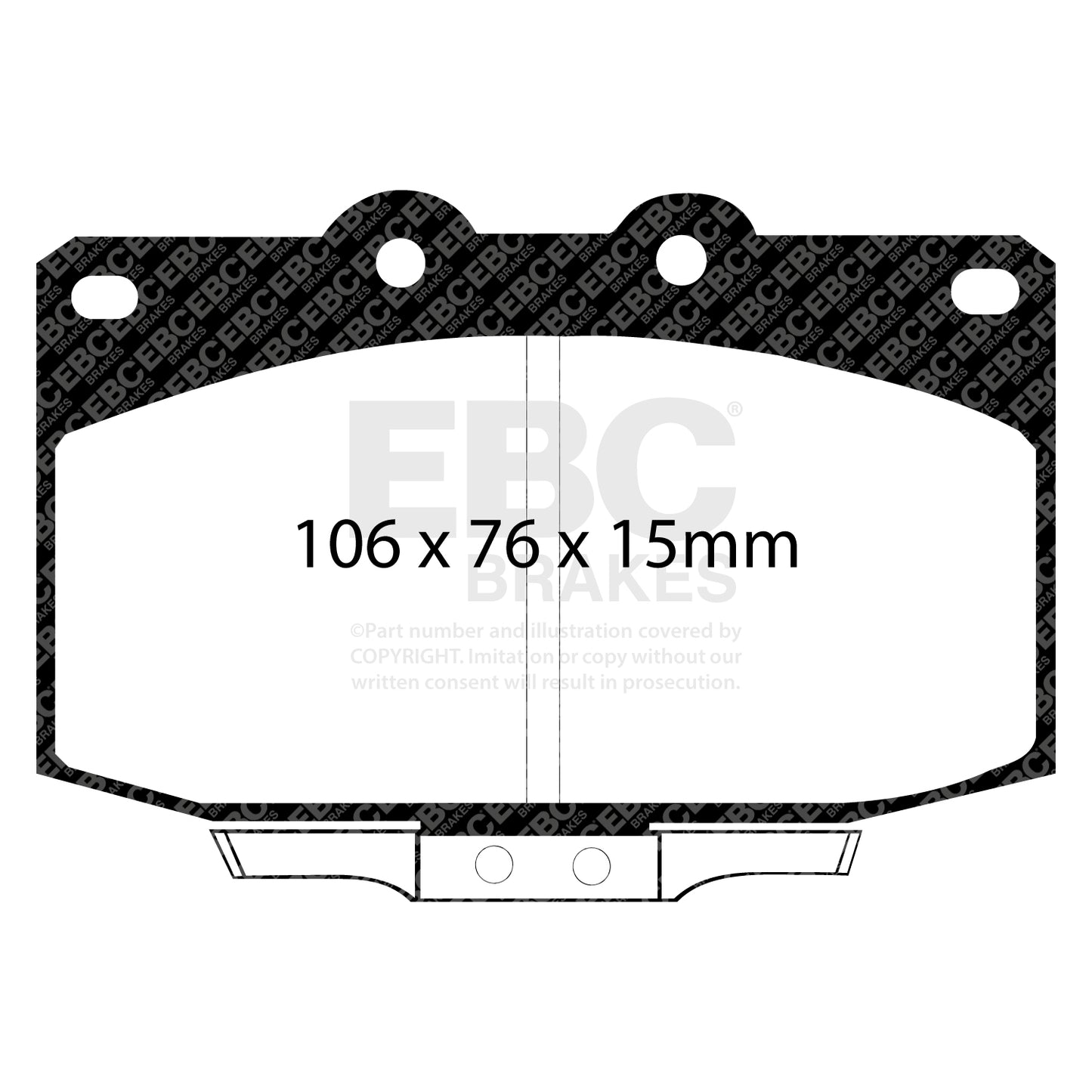 EBC Greenstuff 2000 Series Sport Brake Pad Set (DP2763)