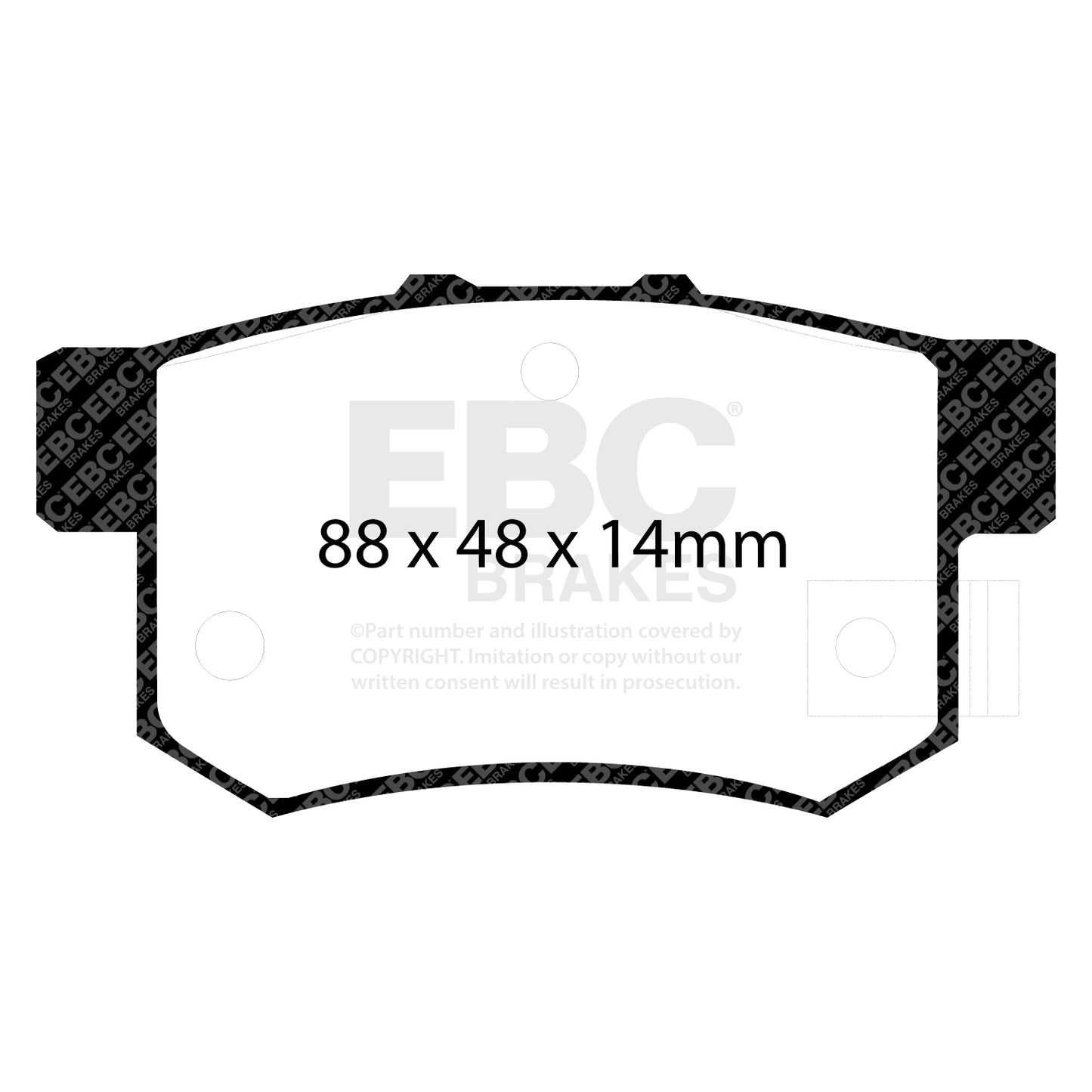 EBC Ultimax OE Replacement Brake Pad Set (DP781)