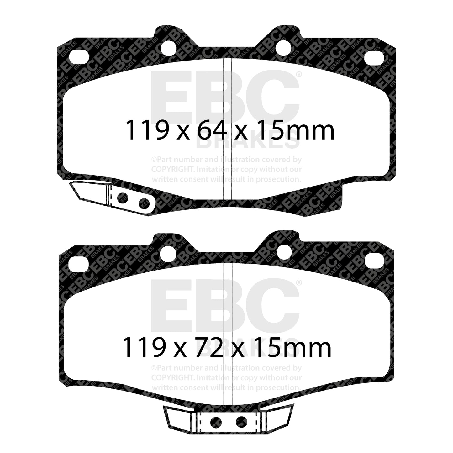 EBC Greenstuff 6000 Series Truck and SUV Brake Pad Set (DP6807)