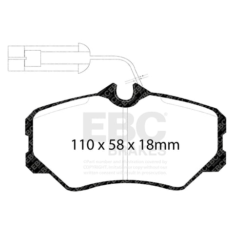 EBC Ultimax OE Replacement Brake Pad Set (DP820/2)