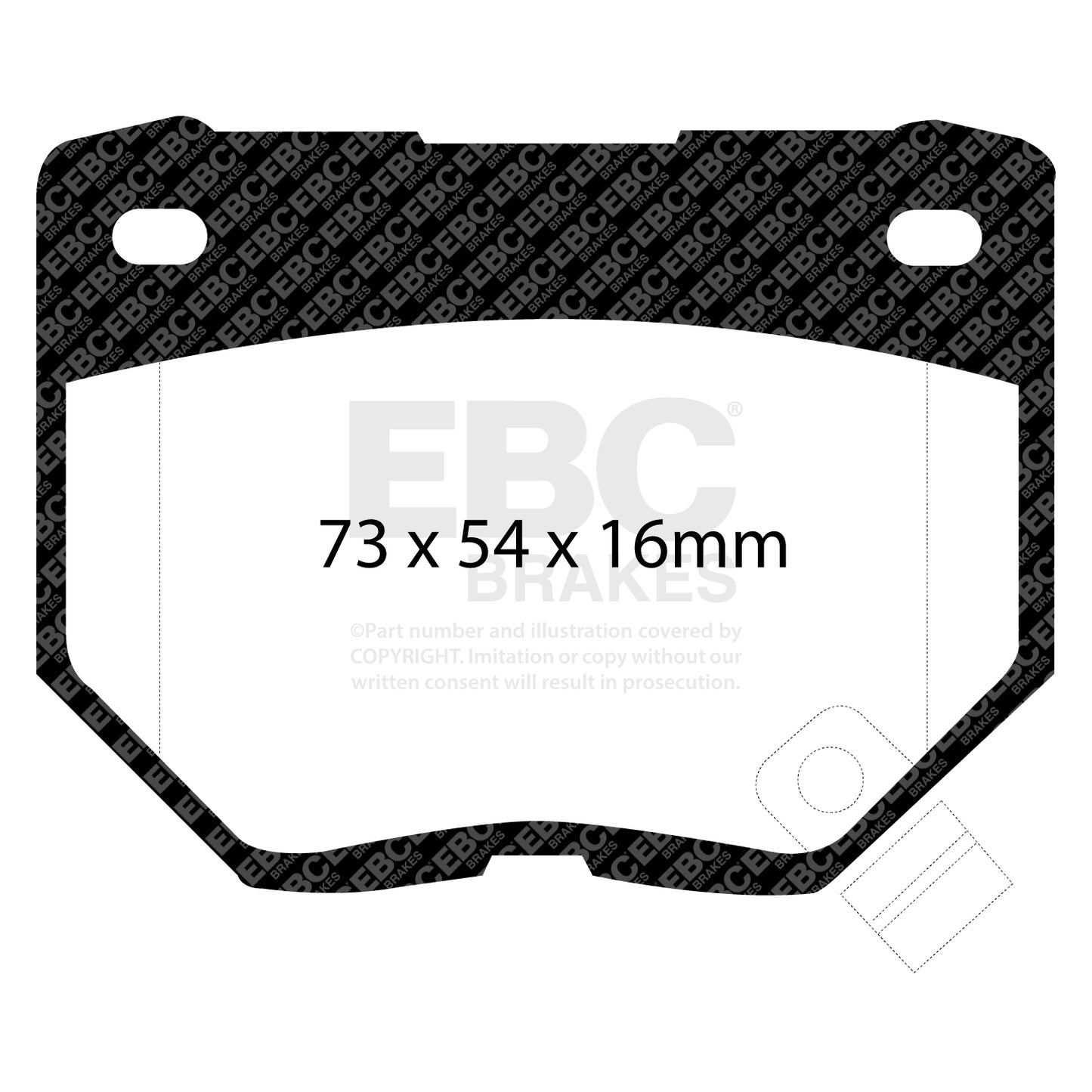 EBC Greenstuff 2000 Series Sport Brake Pad Set (DP2826)