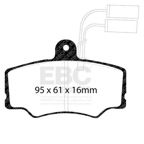 EBC Ultimax OE Replacement Brake Pad Set (DP835)