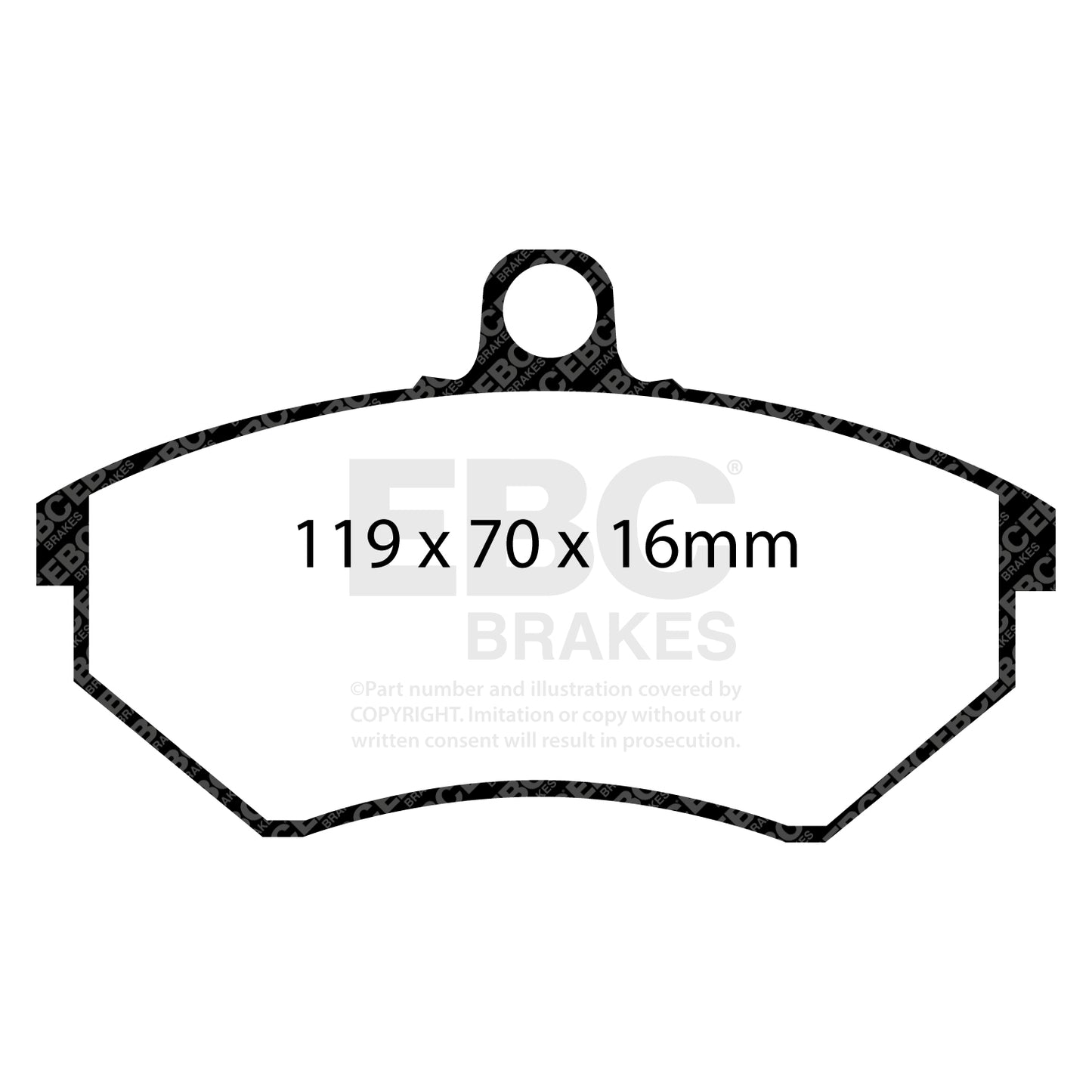 EBC Greenstuff 2000 Series Sport Brake Pad Set (DP2841)