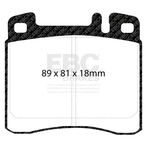 EBC Ultimax OE Replacement Brake Pad Set (DP888)