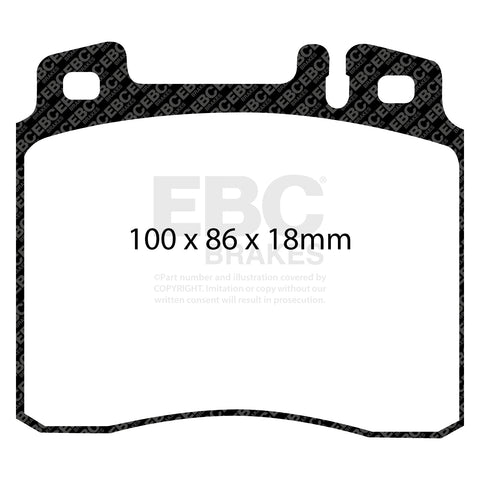 EBC Yellowstuff 4000 Series Street and Track Brake Pad Set (DP4963R)