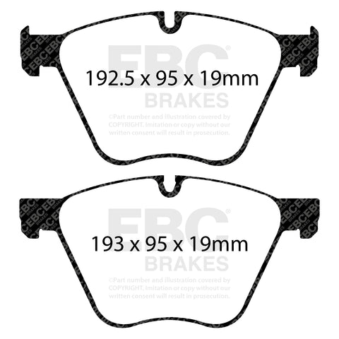 EBC Greenstuff 2000 Series Sport Brake Pad Set (DP22007)