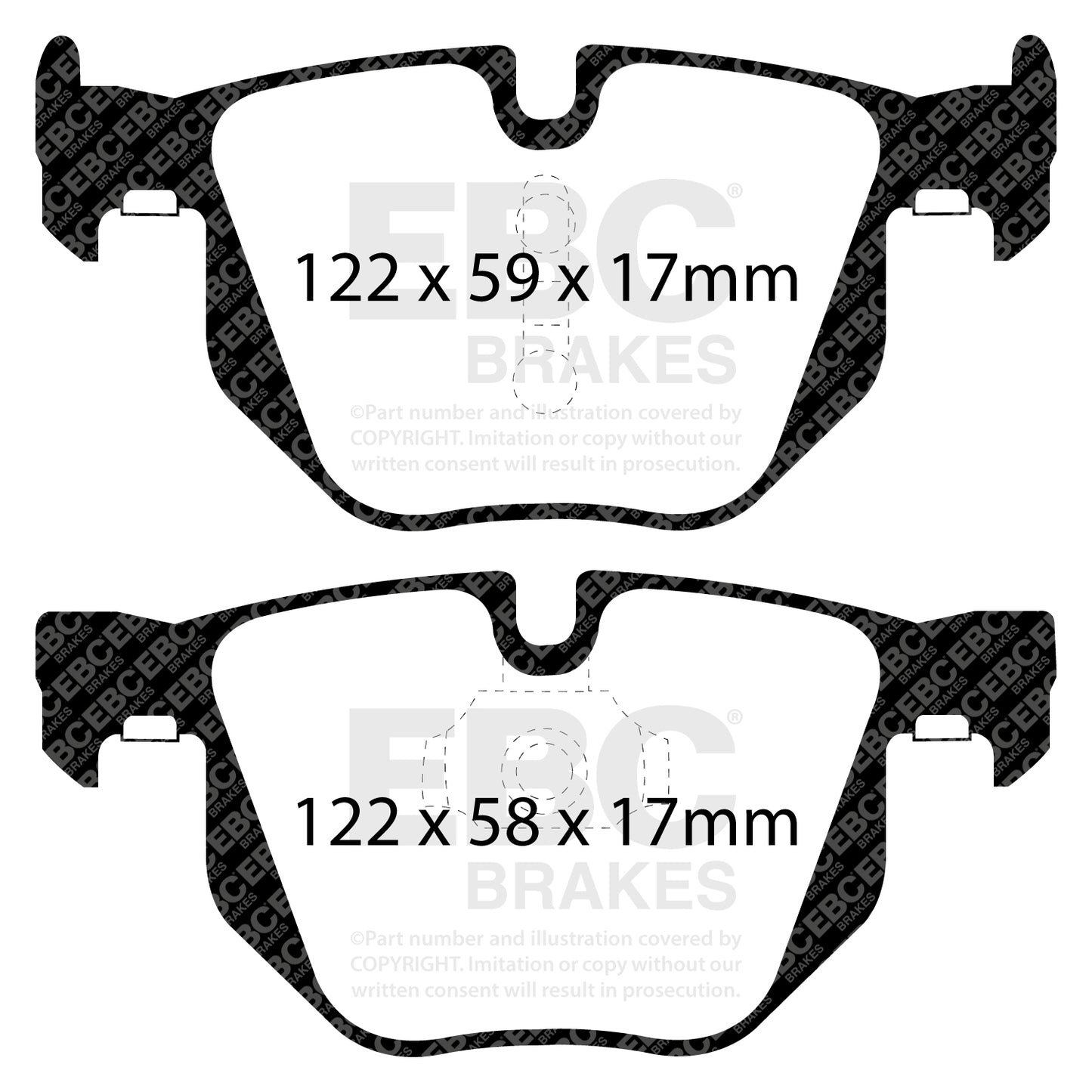 EBC Yellowstuff 4000 Series Street and Track Brake Pad Set (DP42009R)