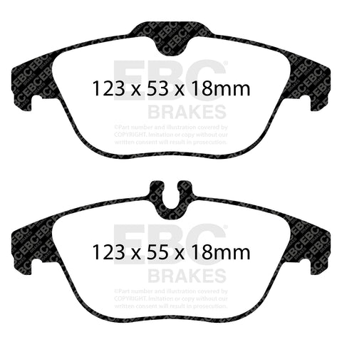 EBC Greenstuff 2000 Series Sport Brake Pad Set (DP22012)