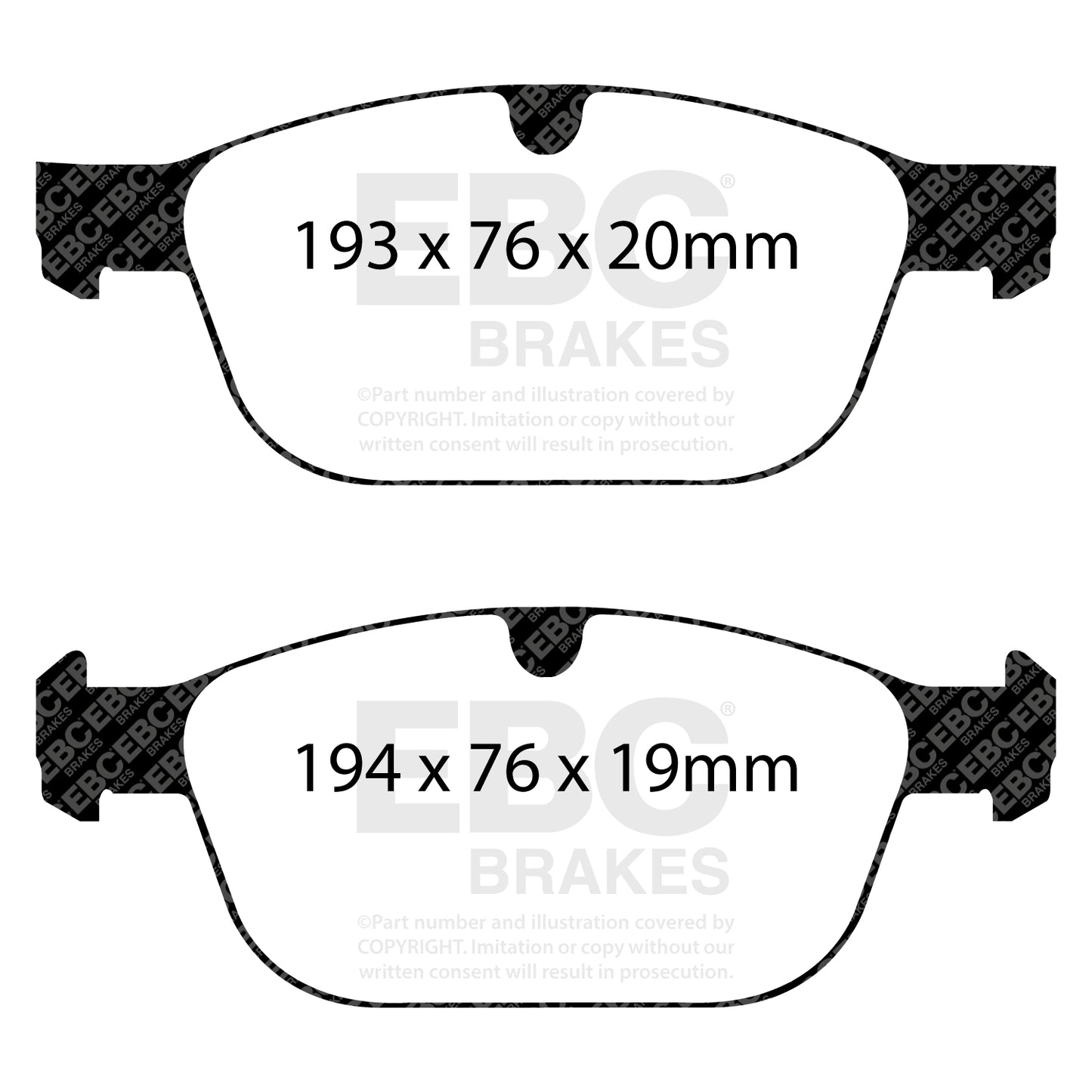 EBC Greenstuff 6000 Series Truck and SUV Brake Pad Set (DP62018)