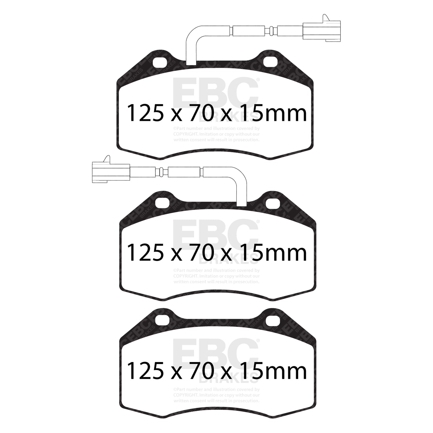 EBC Greenstuff 2000 Series Sport Brake Pad Set (DP22021/2)