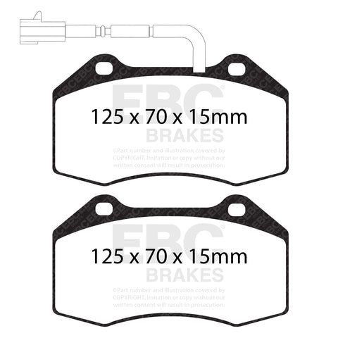 EBC Greenstuff 2000 Series Sport Brake Pad Set (DP22021)