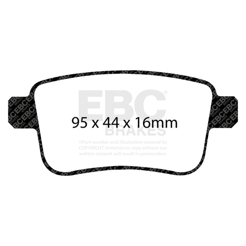 EBC Ultimax OE Replacement Brake Pad Set (DPX2034)