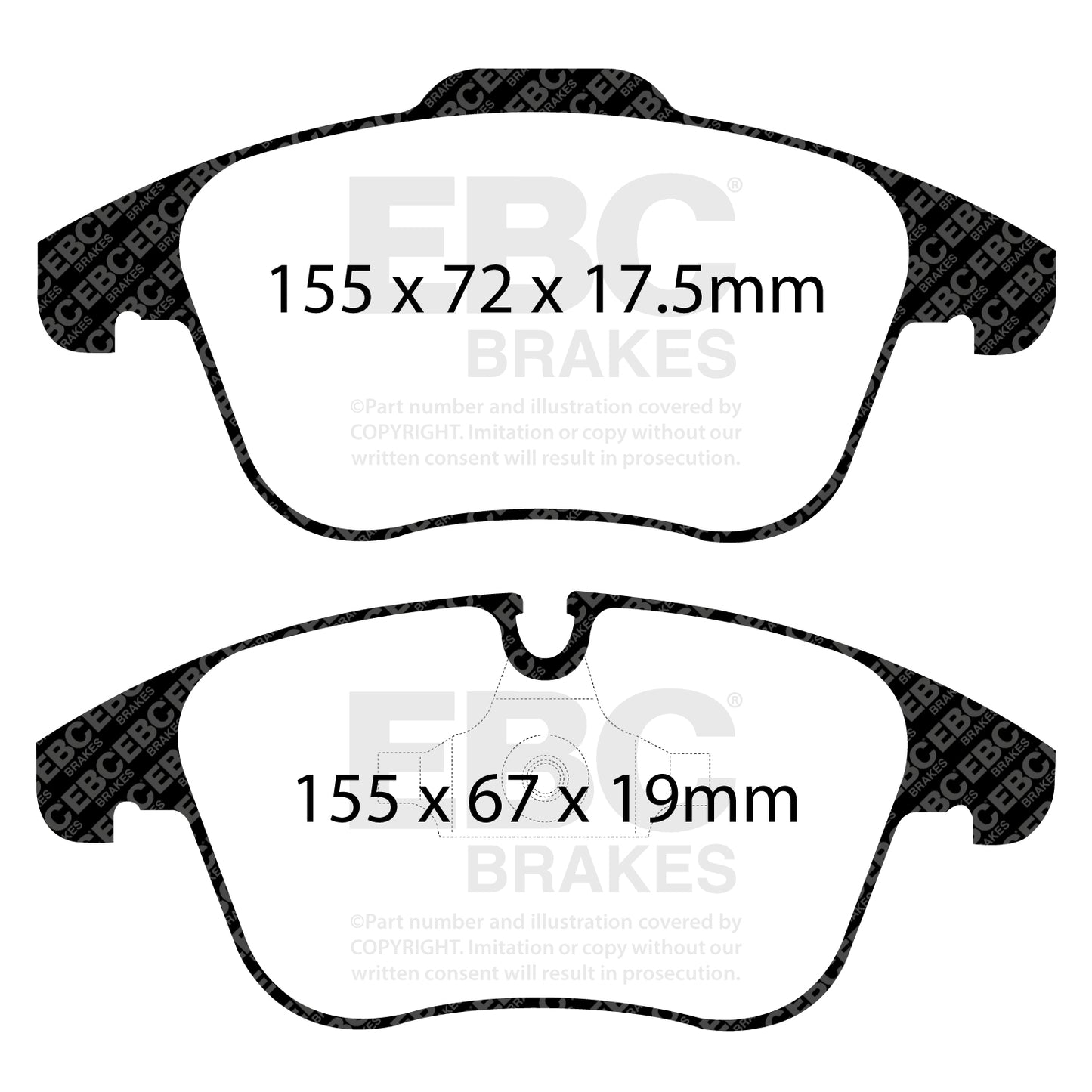 EBC Greenstuff 2000 Series Sport Brake Pad Set (DP22040)