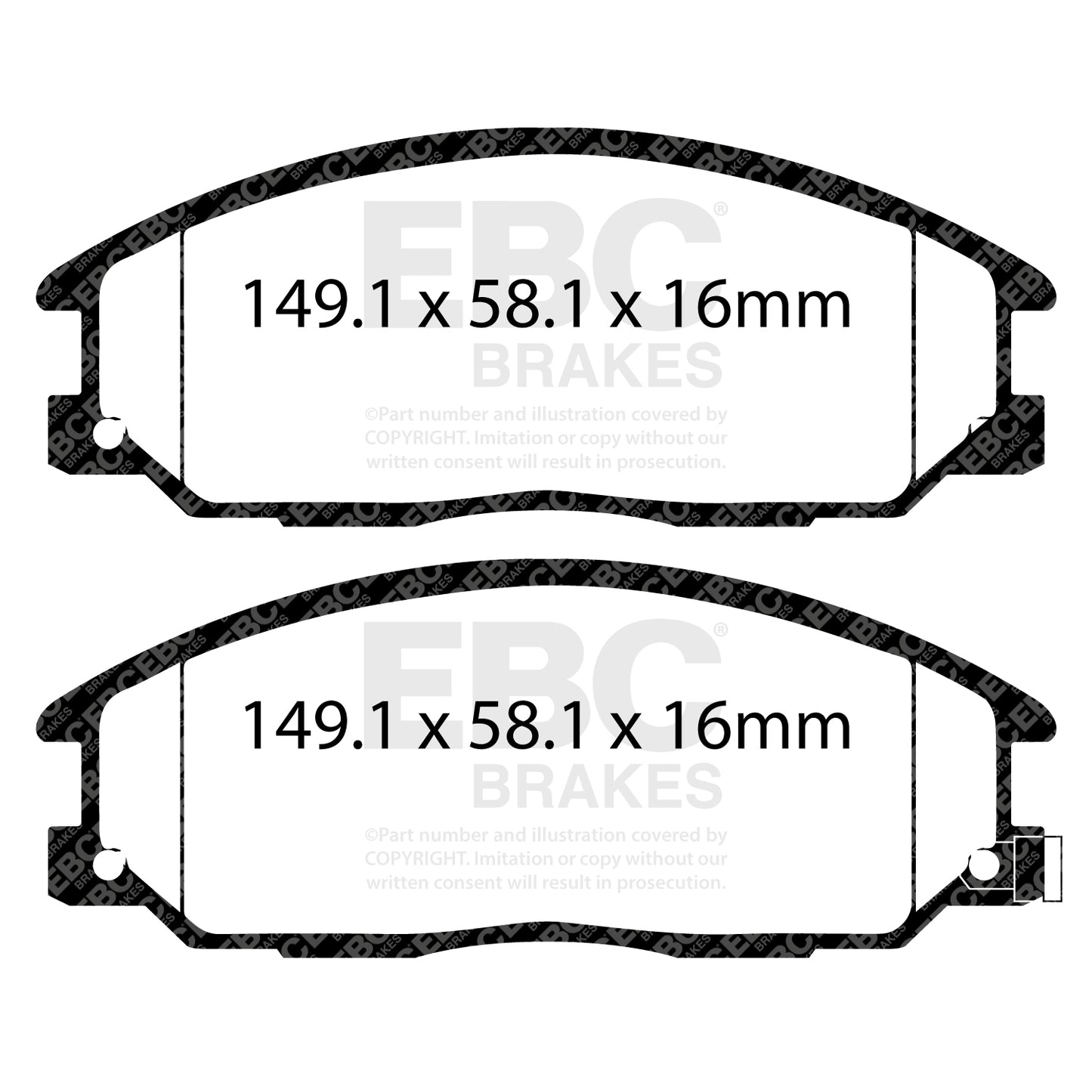 EBC Ultimax OE Replacement Brake Pad Set (DPX2049)