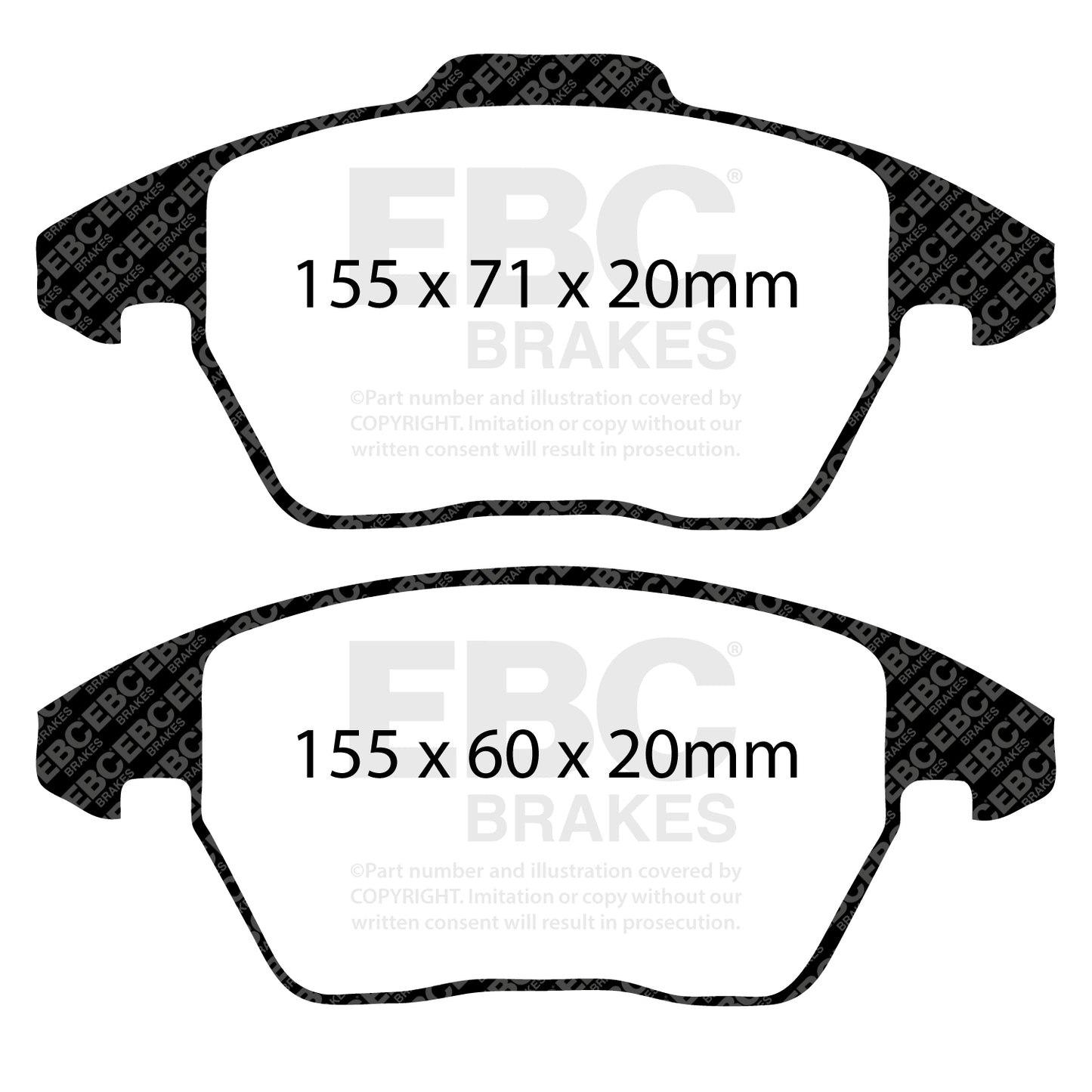 EBC Yellowstuff 4000 Series Street and Track Brake Pad Set (DP42052R)