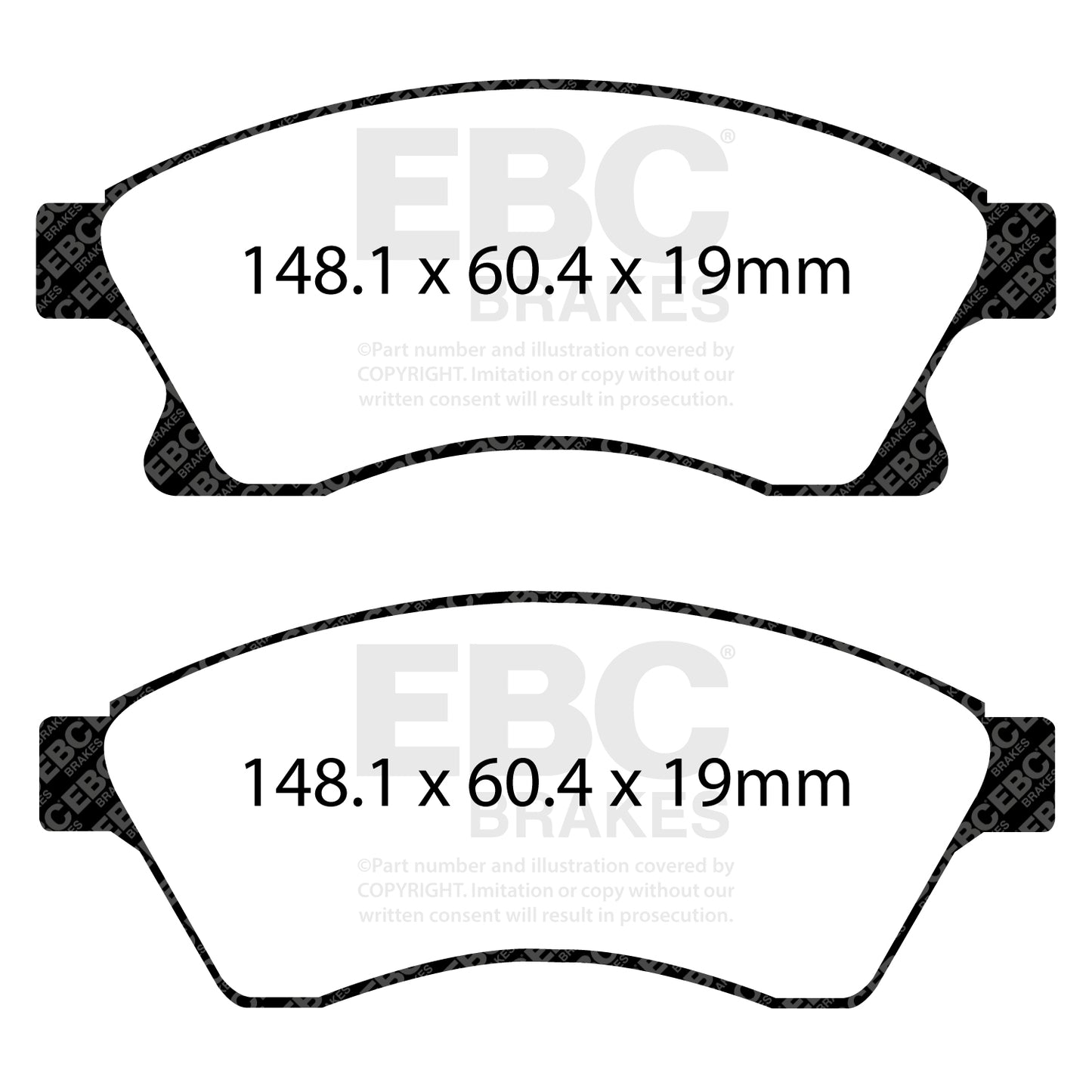 EBC Greenstuff 2000 Series Sport Brake Pad Set (DP22065)