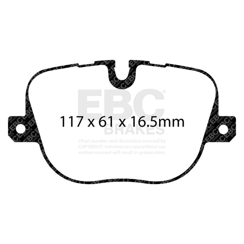 EBC Greenstuff 6000 Series Truck and SUV Brake Pad Set (DP62068)