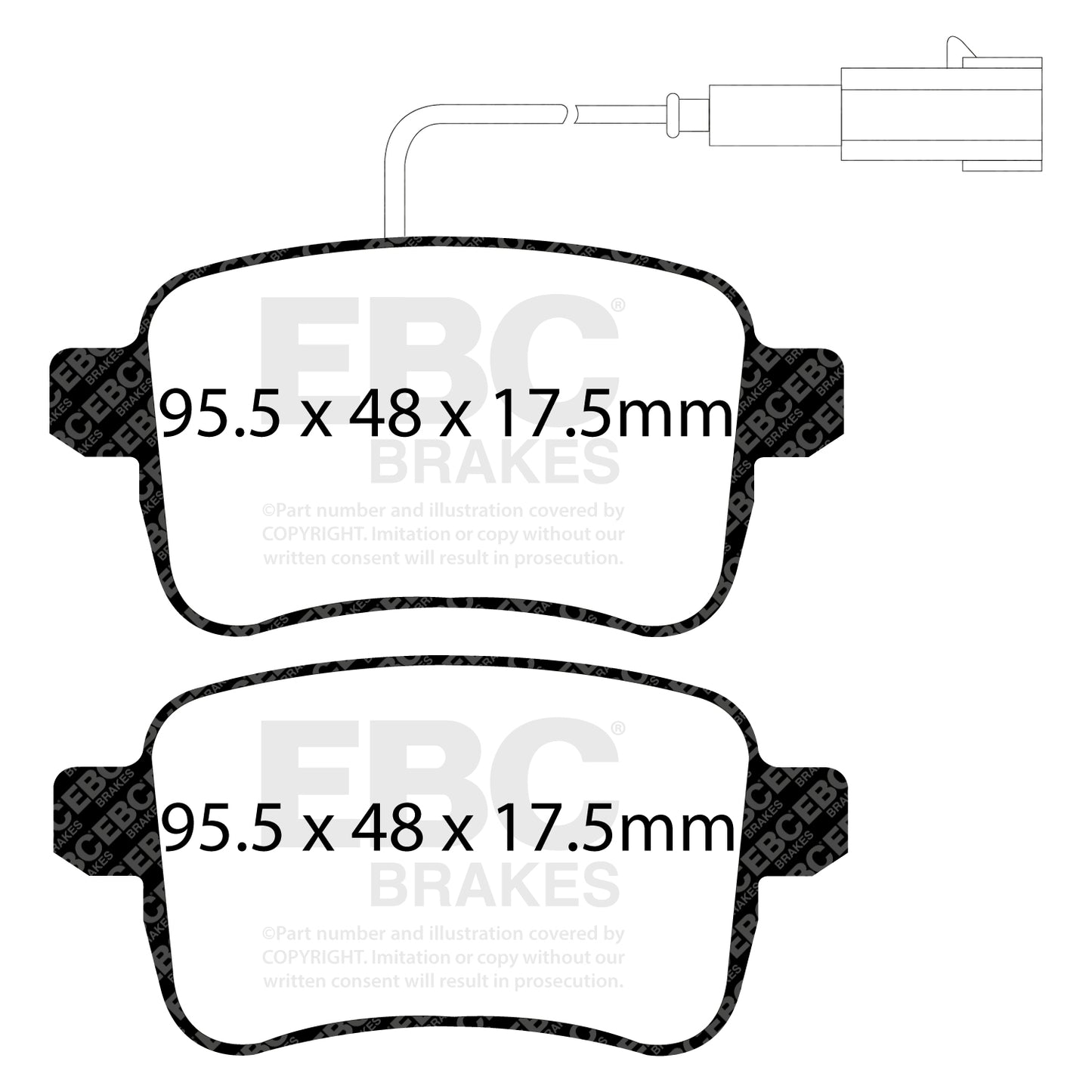 EBC Greenstuff 2000 Series Sport Brake Pad Set (DP22079)