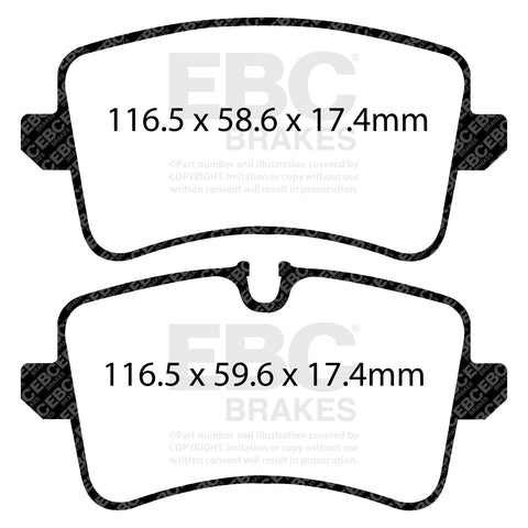 EBC Greenstuff 6000 Series Truck and SUV Brake Pad Set (DP62082)