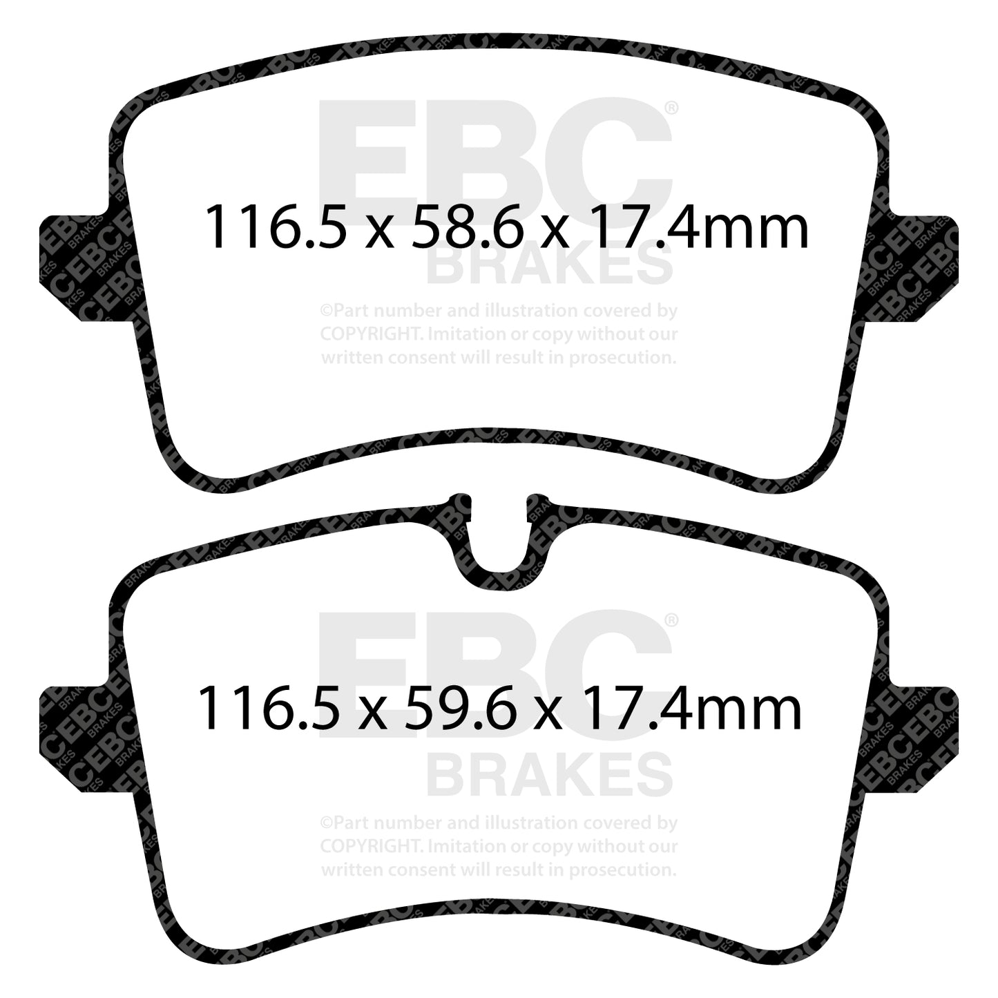 EBC Ultimax OE Replacement Brake Pad Set (DPX2082)