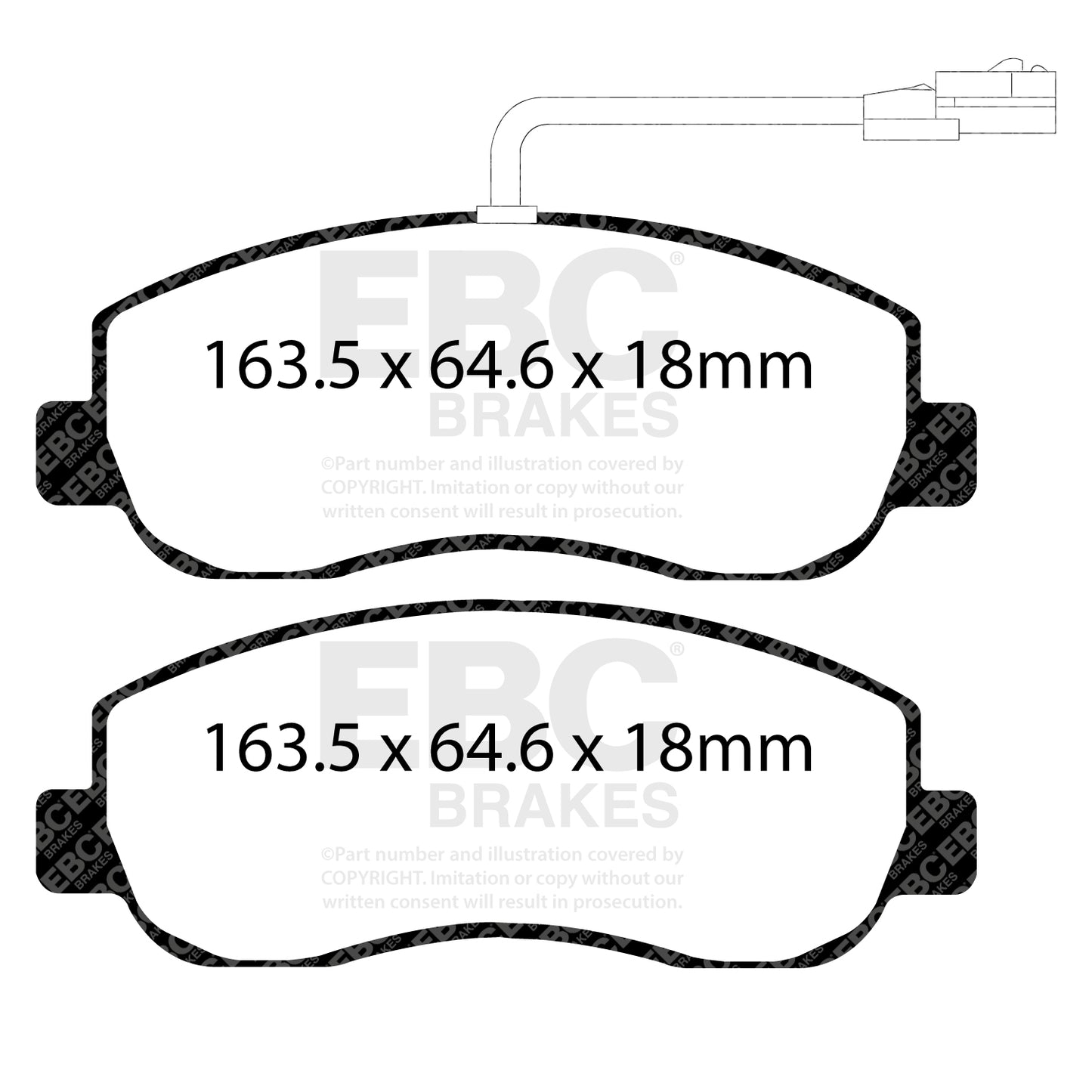 EBC Ultimax OE Replacement Brake Pad Set (DPX2083)