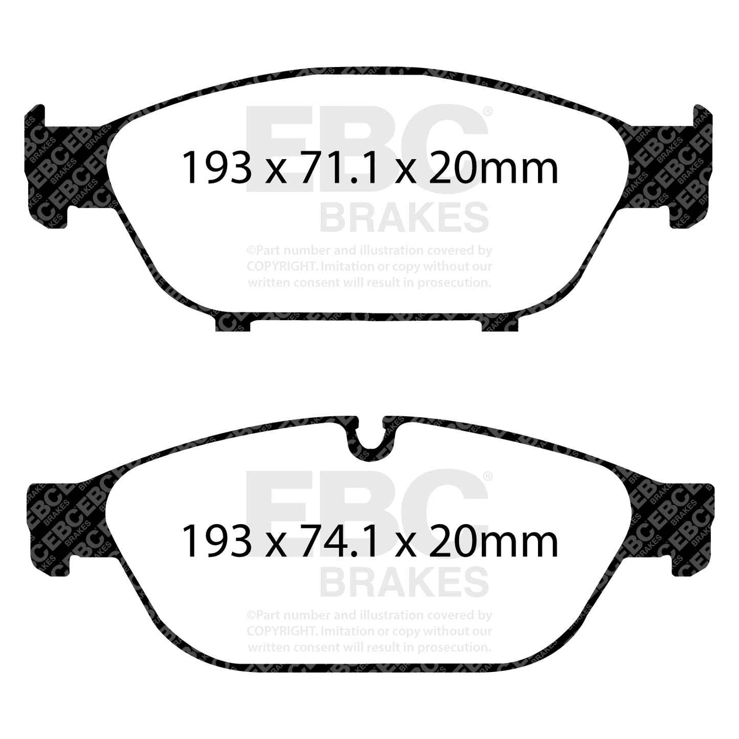 EBC Greenstuff 2000 Series Sport Brake Pad Set (DP22086)