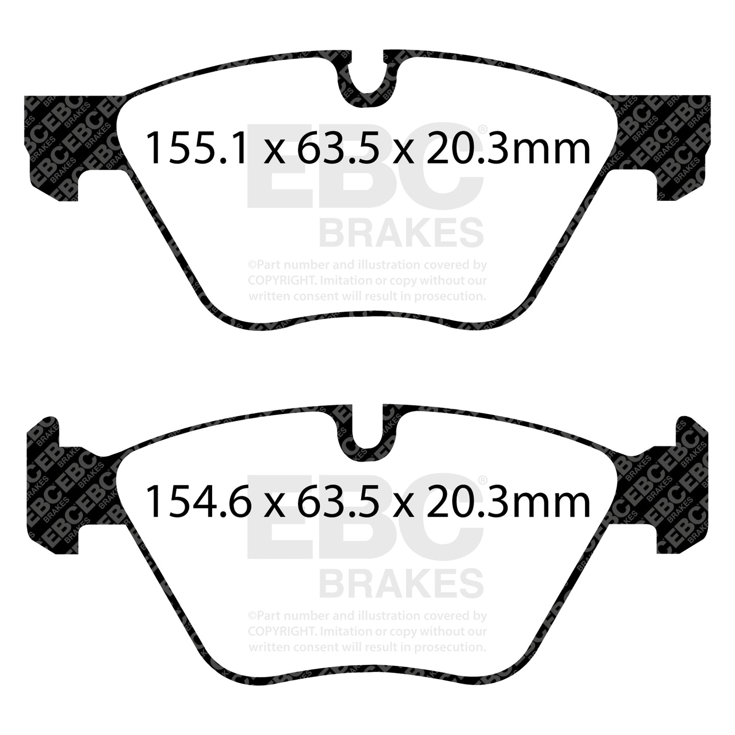 EBC Greenstuff 2000 Series Sport Brake Pad Set (DP22088)