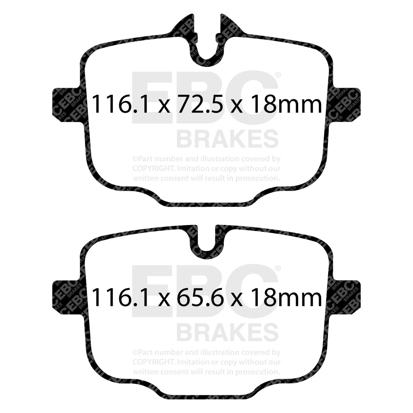 EBC Greenstuff 2000 Series Sport Brake Pad Set (DP22089)