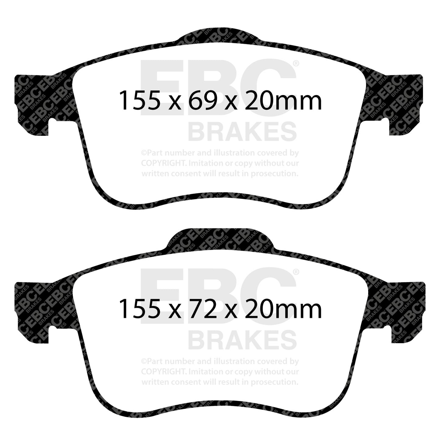 EBC Ultimax OE Replacement Brake Pad Set (DPX2090)