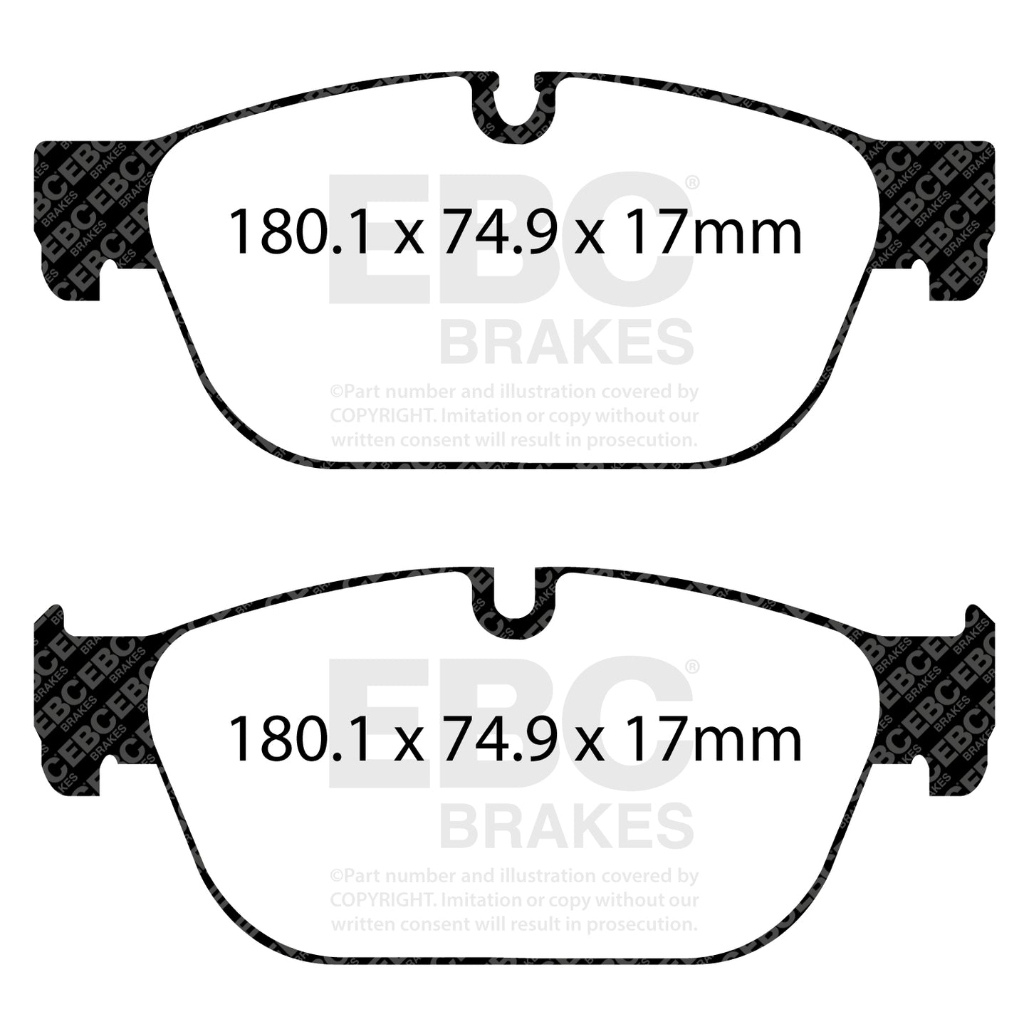 EBC Yellowstuff 4000 Series Street and Track Brake Pad Set (DP42092R)