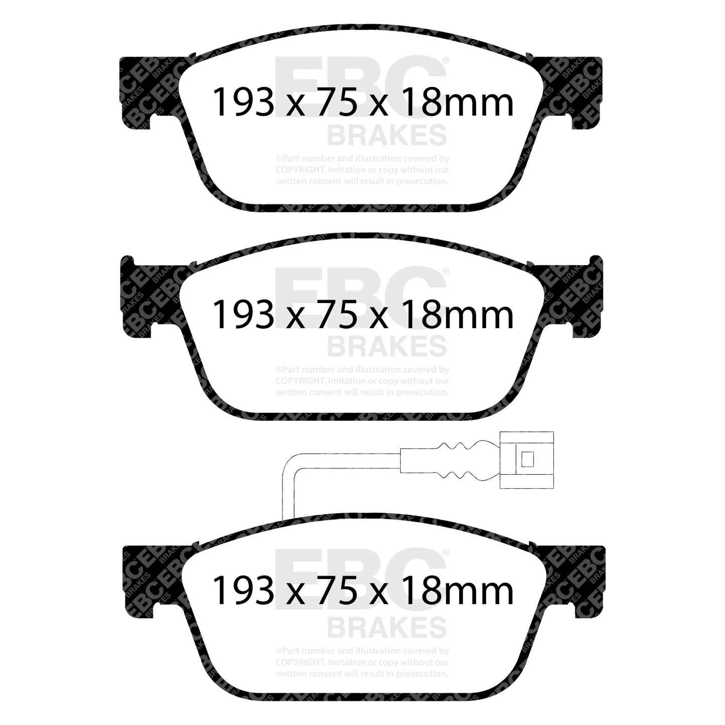 EBC Ultimax OE Replacement Brake Pad Set (DPX2096)