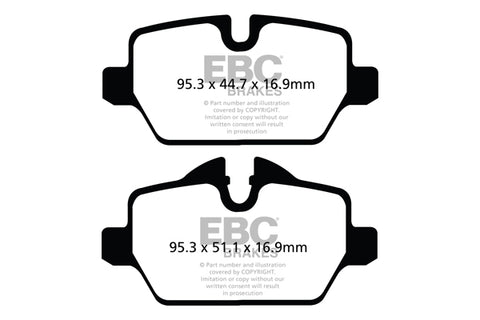 EBC Yellowstuff 4000 Series Street and Track Brake Pad Set (DP42102R)