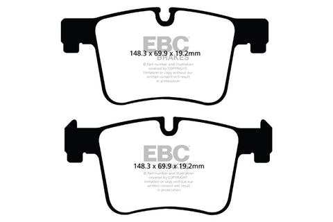 EBC Yellowstuff 4000 Series Street and Track Brake Pad Set (DP42105R)