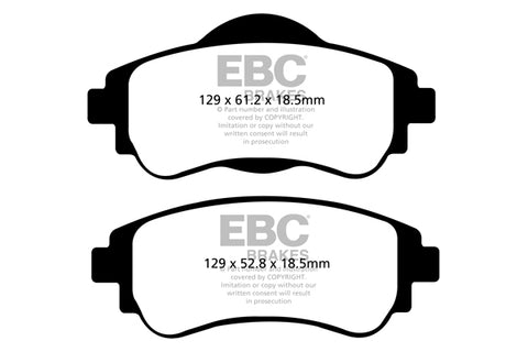 EBC Greenstuff 2000 Series Sport Brake Pad Set (DP22109)