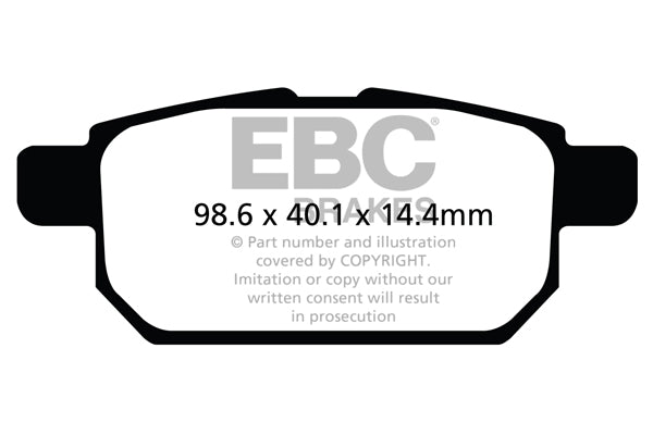 EBC Greenstuff 2000 Series Sport Brake Pad Set (DP22120)