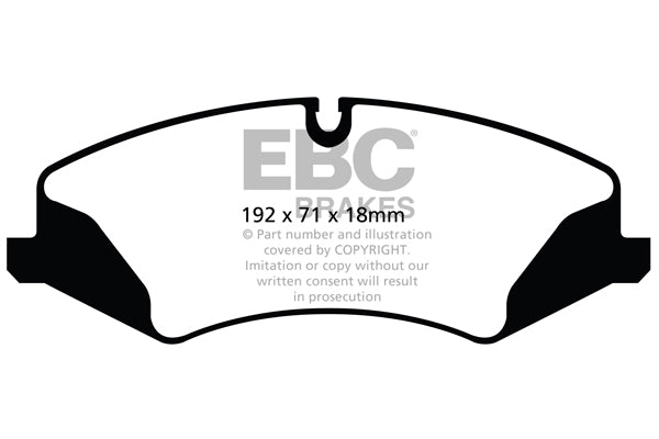 EBC Yellowstuff 4000 Series Street and Track Brake Pad Set (DP42123R)