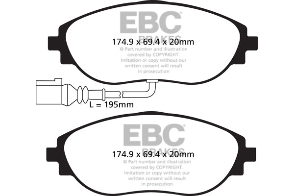 EBC Bluestuff NDX Pad & 2pc Disc Kit FULL VEHICLE 2pc disc kit & swept groove rear (P2DK031B)