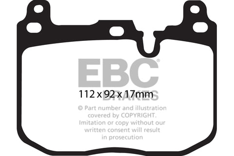 EBC Yellowstuff 4000 Series Street and Track Brake Pad Set (DP42130R)